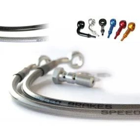 Durite de frein avant d'aviation SPEEDBRAKES inox/raccord titane Ducati SUPERSPORT 900 SS
